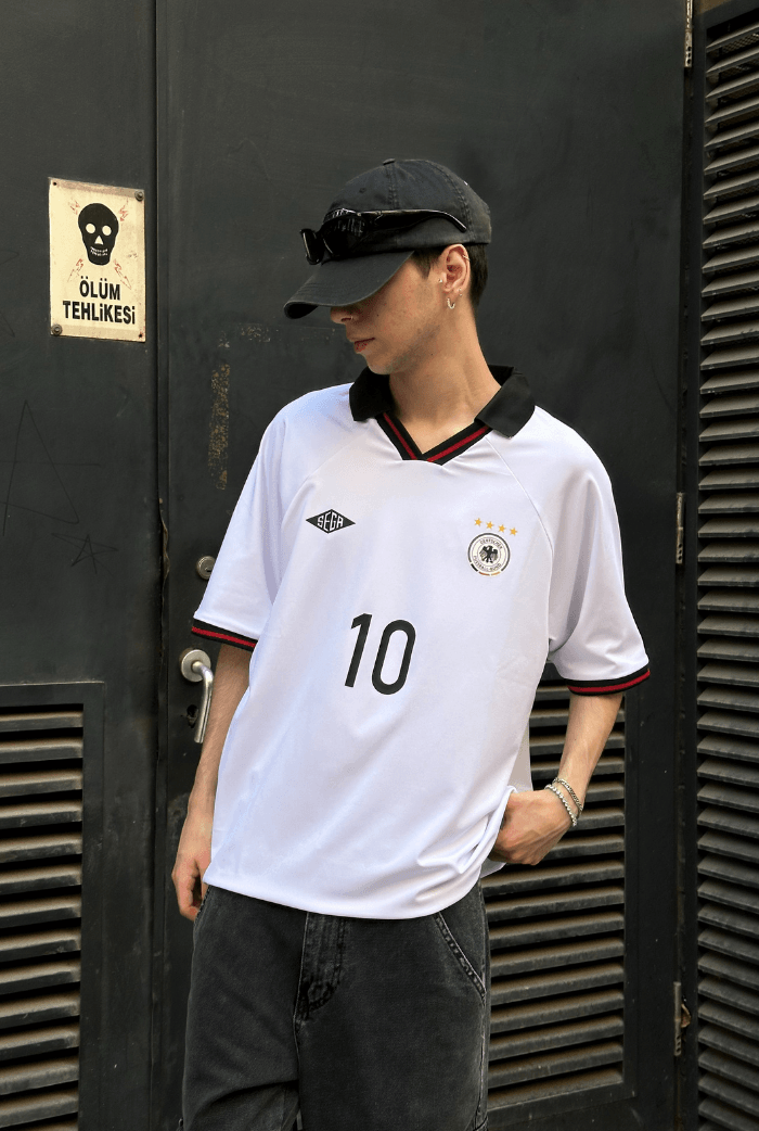 Germany Jersey Polo Yaka Premium T-shirt