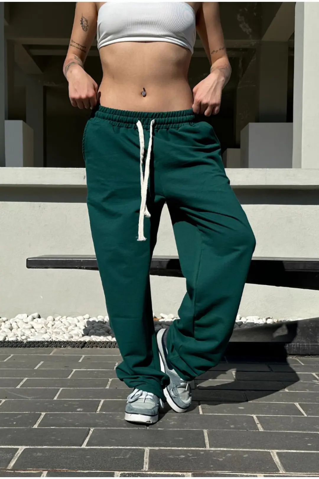 Zümrüt Yeşili Baggy Eşofman