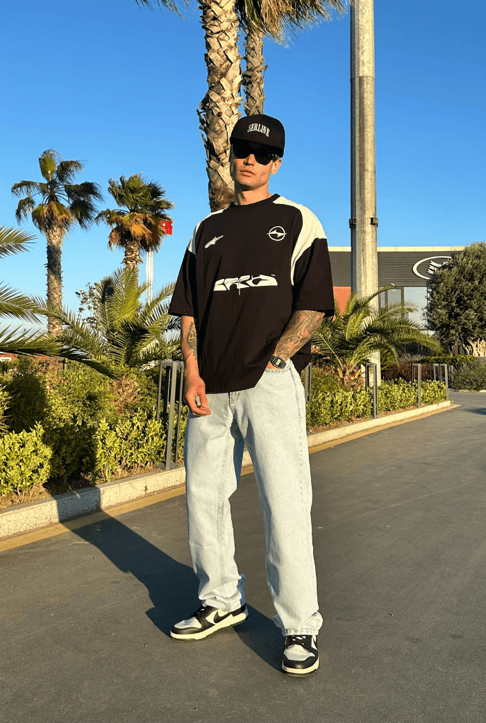 Baskılı Oversize Tişört