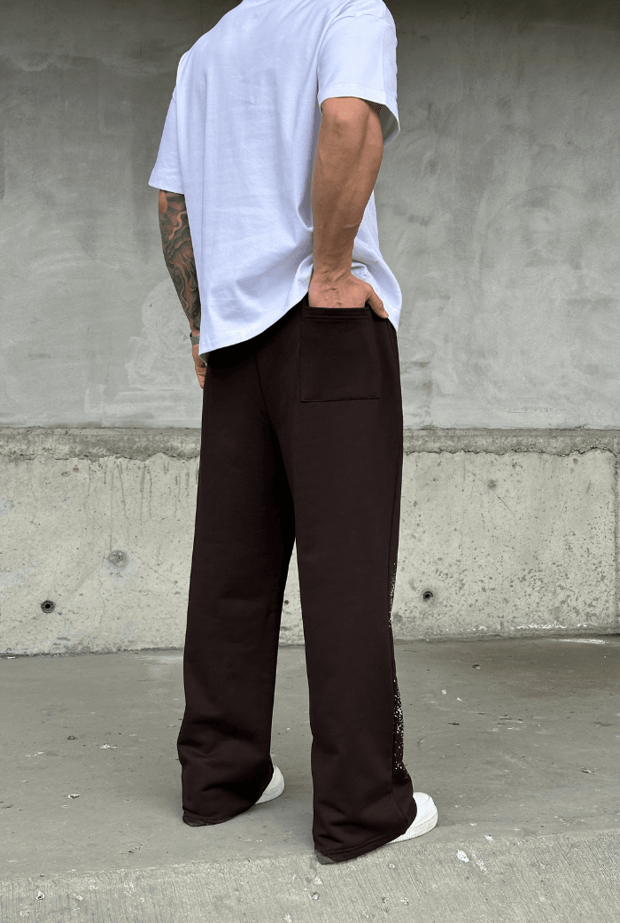 Yazlık - Baskılı Baggy Eşofman Altı
