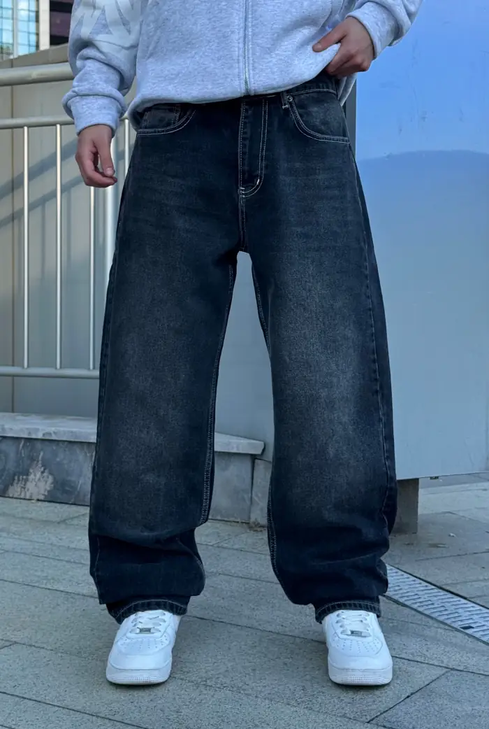 Premium Ters Dikiş Detaylı Baggy Pantolon