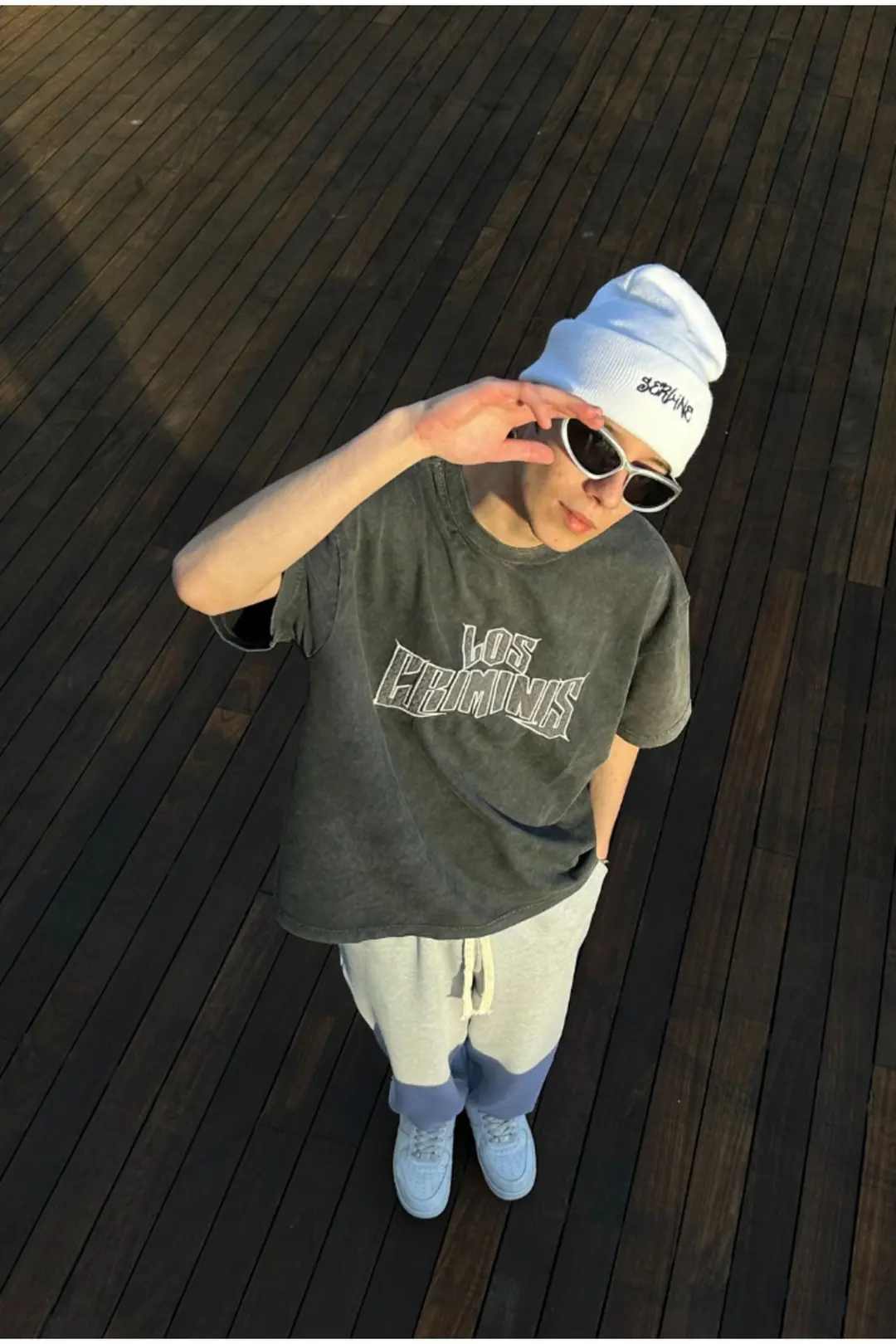 Los Criminis Acid Wash Oversize T-shirt