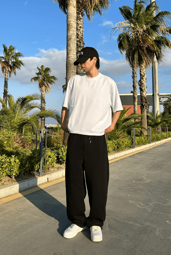 Yazlık-Basic Premium Ayarlanabilir Paça Baggy Eşofman