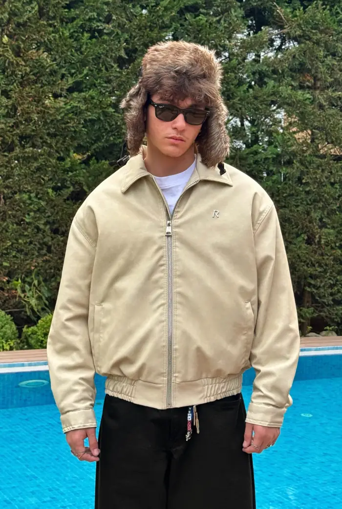 Premium Oversize Bomber Deri Ceket