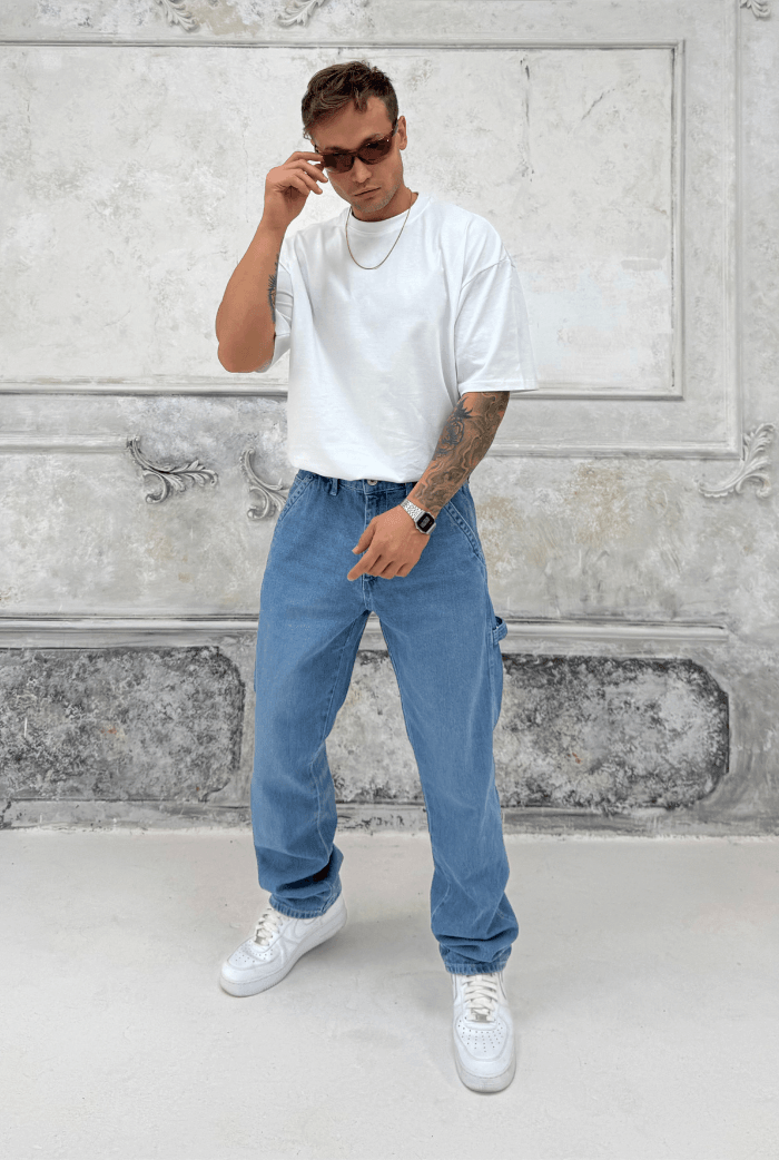 Apolet Detay Baggy Pantolon