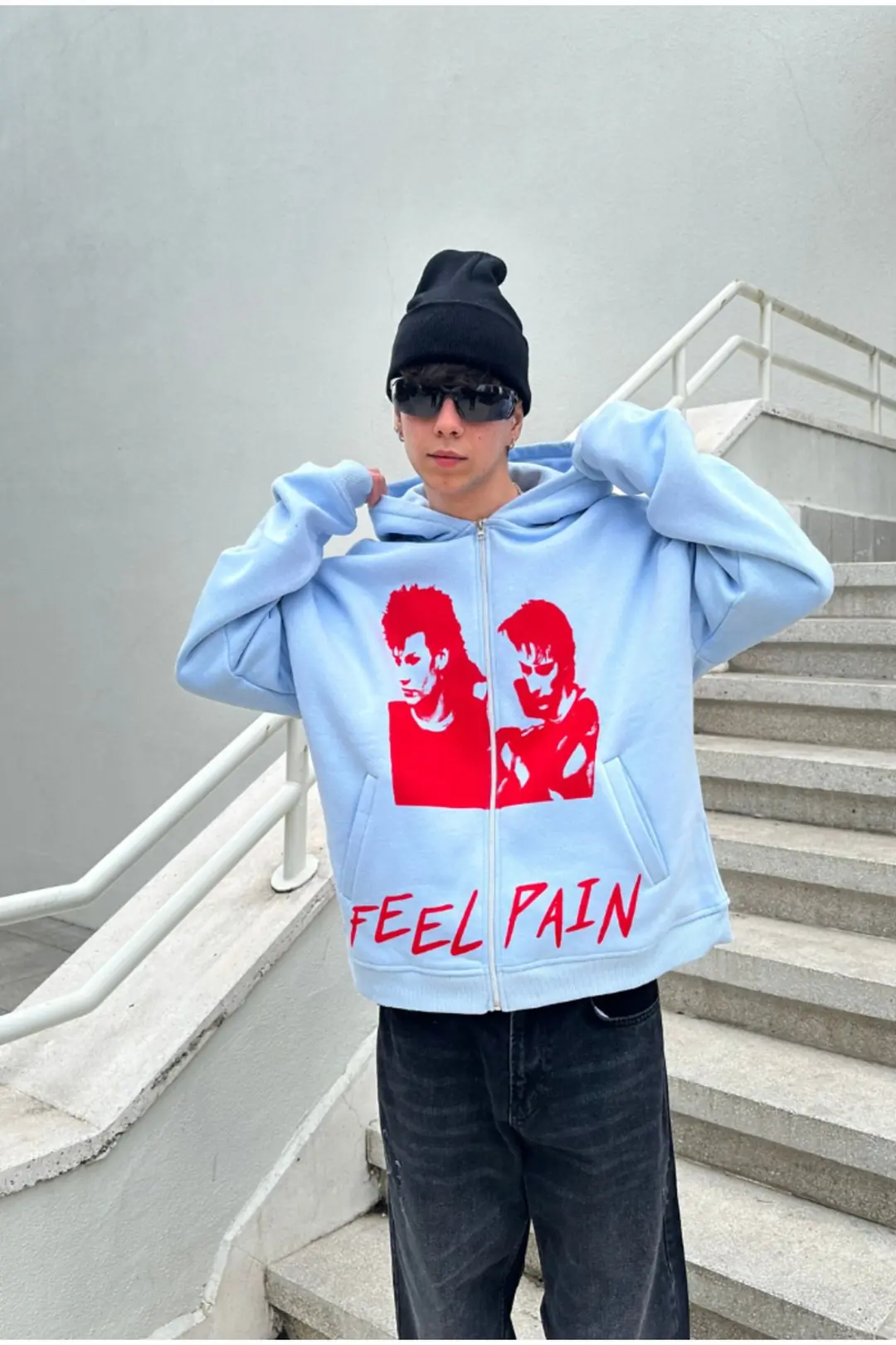 Feelpain Bebe Mavisi Oversize Zip Hoodie