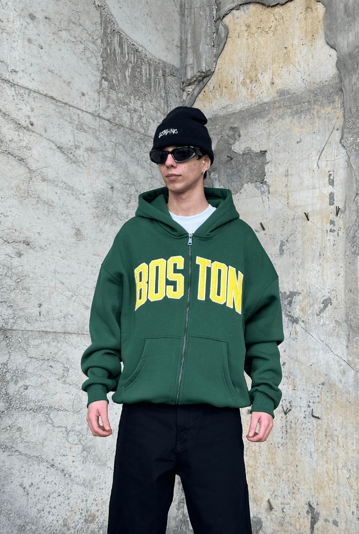 Boston Oversize Zip Ceket