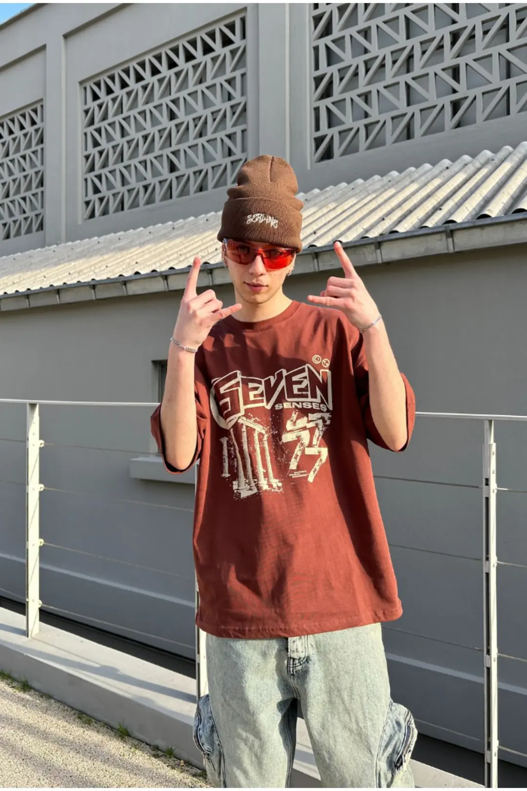 Seven Kahverengi Oversize T-shirt