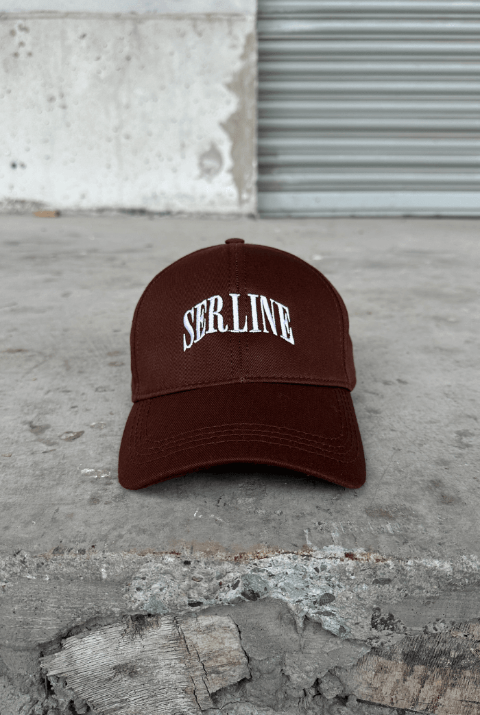 Serline Premium Nakışlı Şapka - Kahverengi