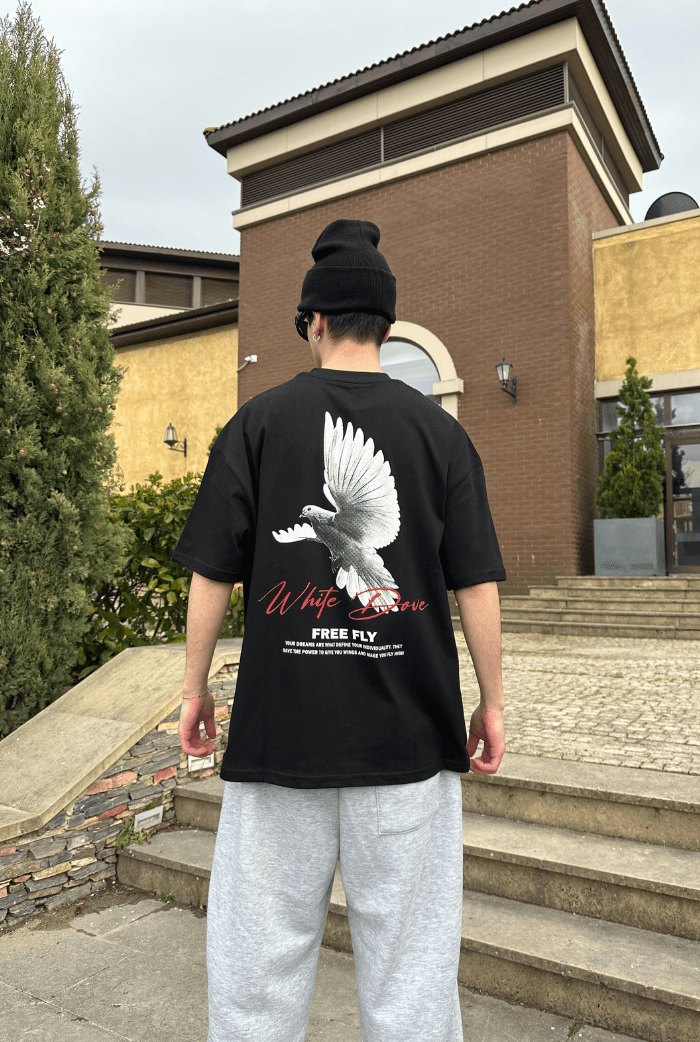 Free Fly Siyah Oversize T-shirt