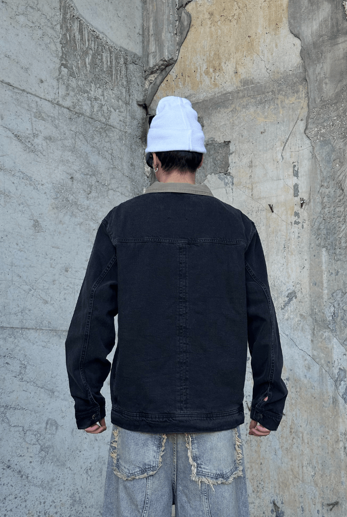 Oversize Acıd Wash Ceket