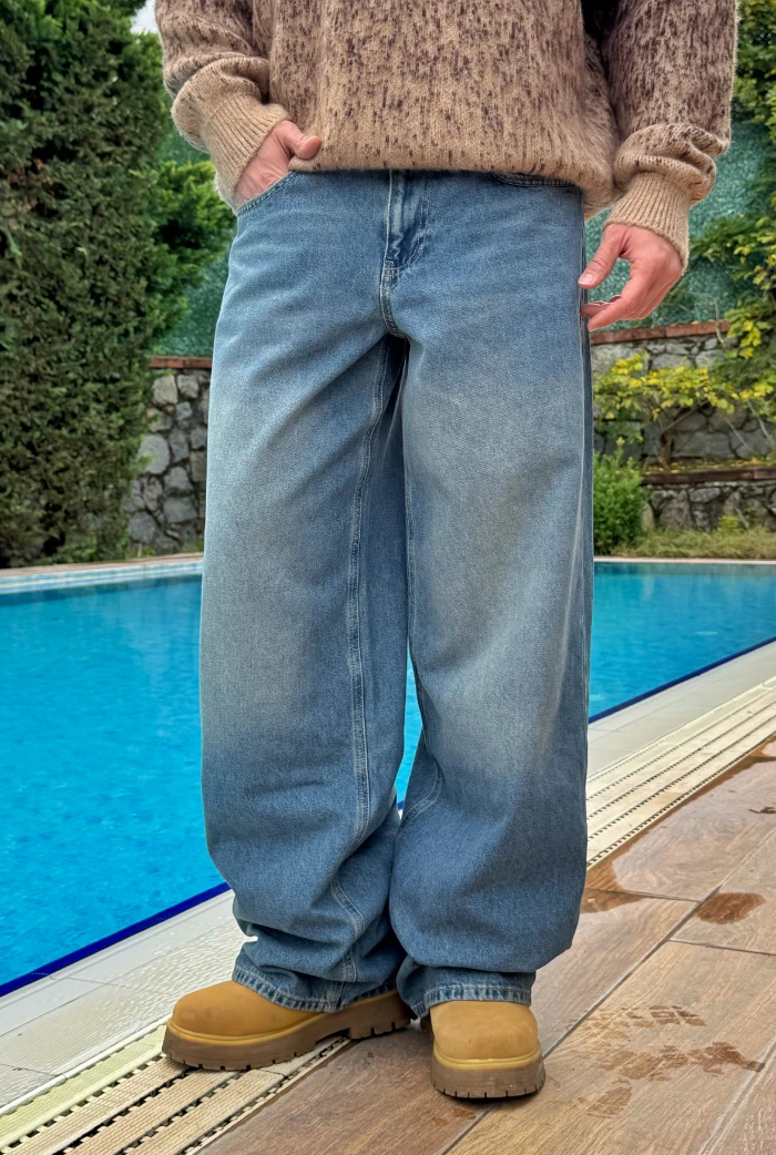 Mavi Eskitmeli Extra Baggy Pantolon