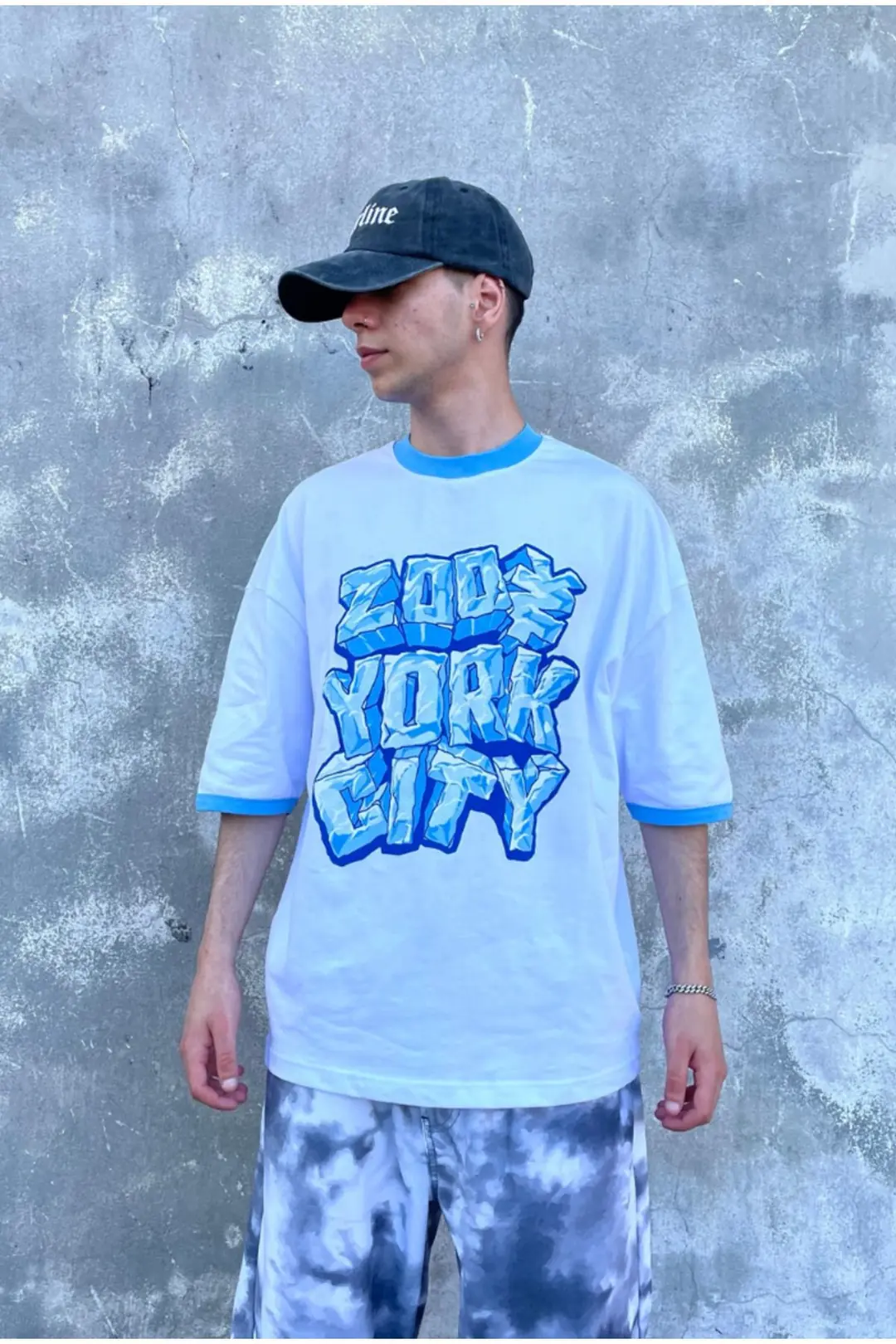 Zooz York Cıty Printed Oversize T-shirt