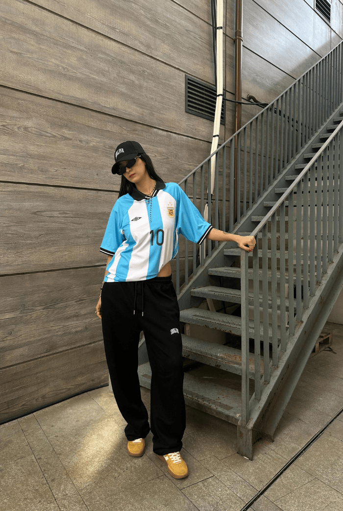 Argentina Jersey Polo Yaka Premium T-shirt