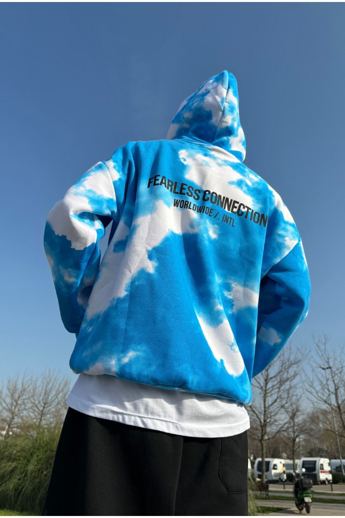 Worldwide Fearless Batik Oversize Zip Hoodie