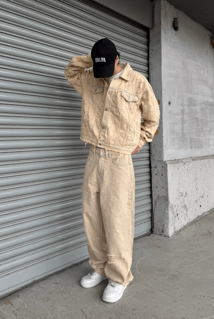 Yırtık Detay Baggy Pantolon