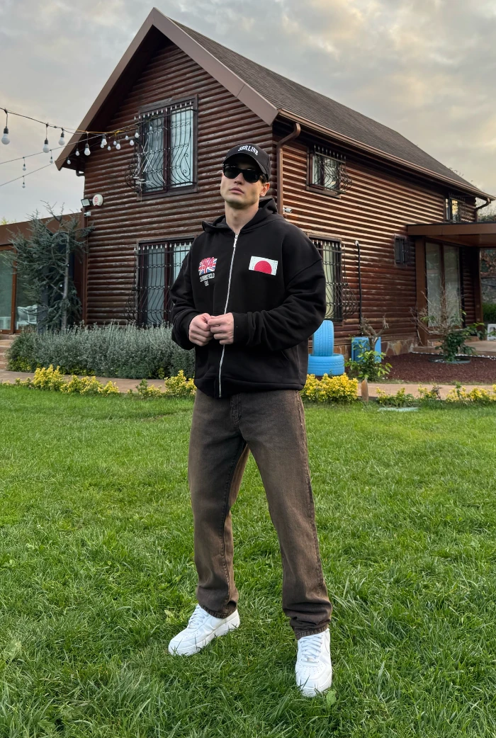 Pas Rengi Asit Yıkama Baggy Pantolon