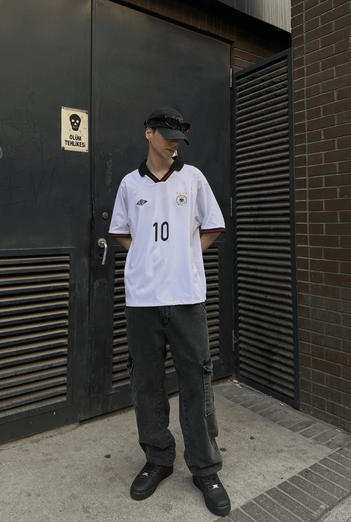 Germany Jersey Polo Yaka Premium T-shirt
