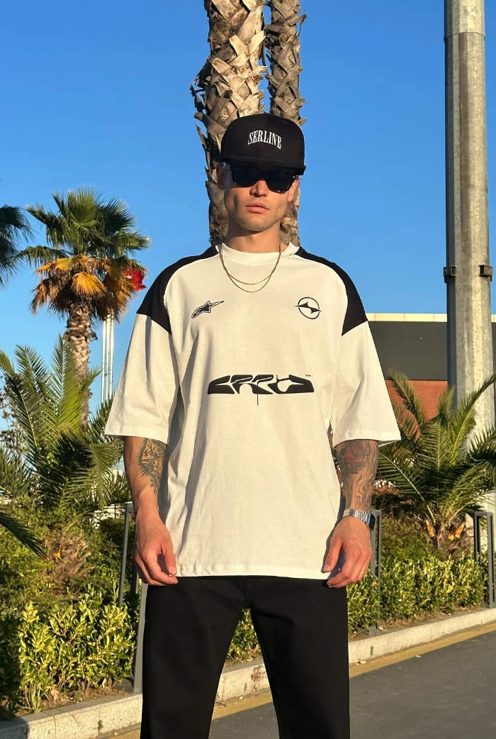 Baskılı Oversize Tişört