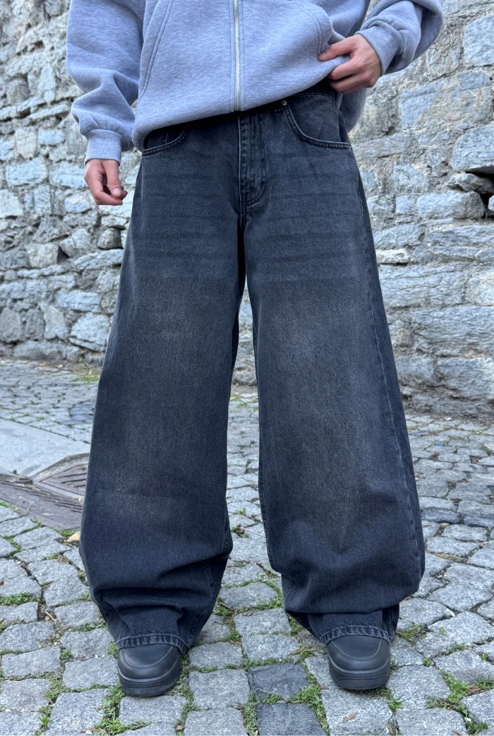 Antrasit Super Baggy Pantolon