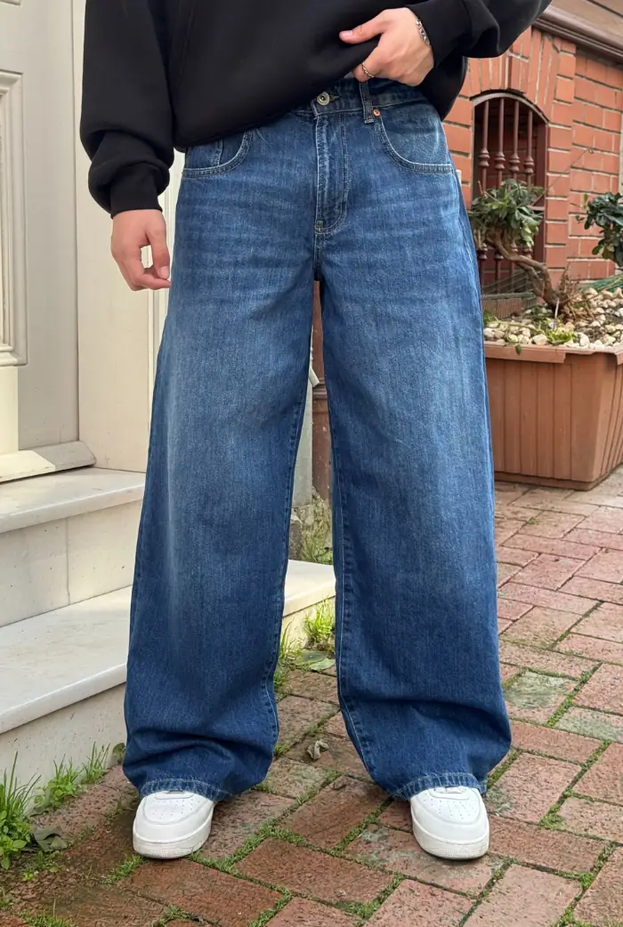 Mavi Super Baggy Pantolon