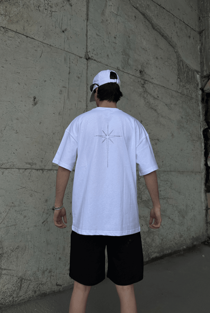 Underground Taş Baskılı Oversize T-shirt