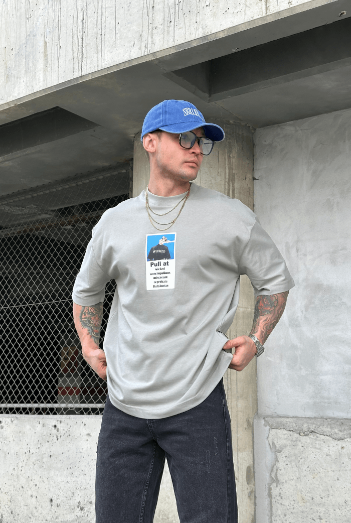 WICKED Baskılı Oversize T-shirt
