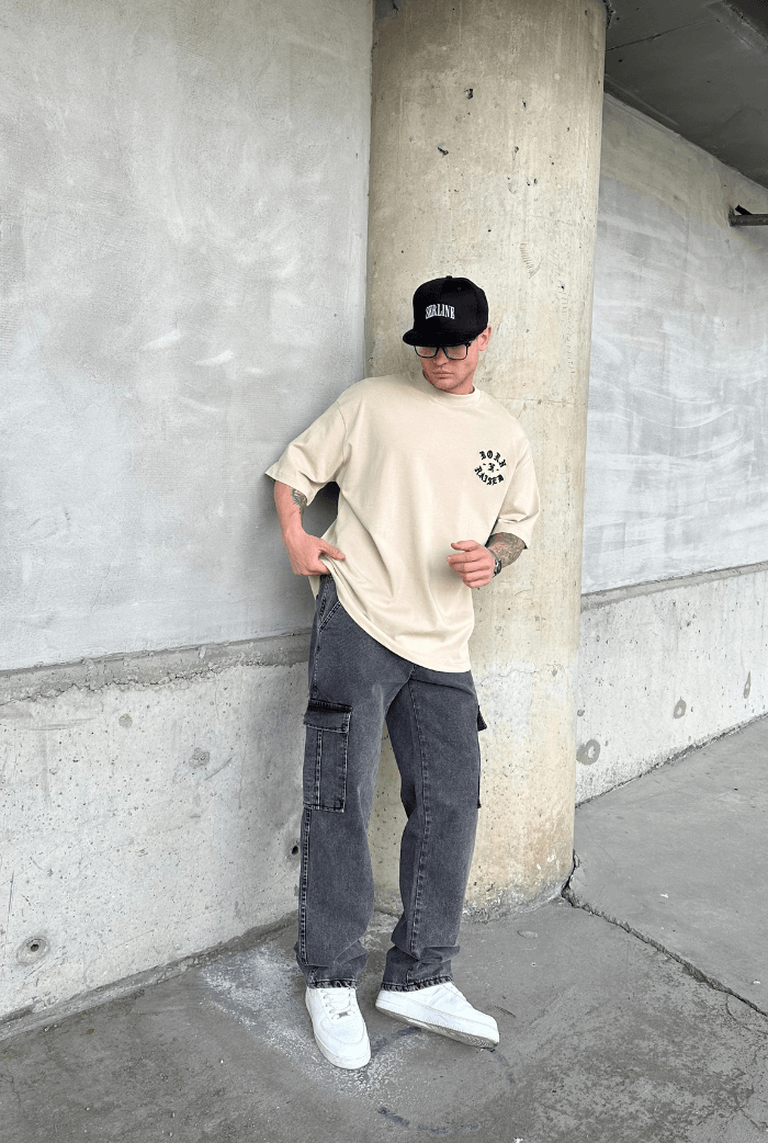 Born X Raısed Nakışlı Oversize T-shirt