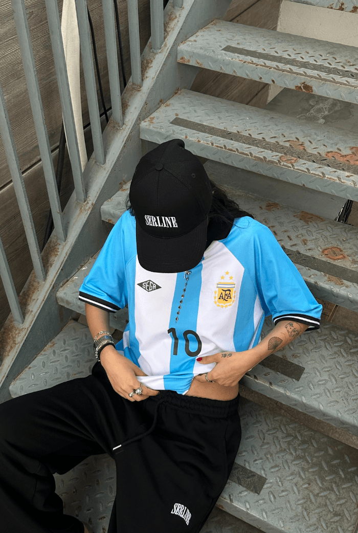 Argentina Jersey Polo Yaka Premium T-shirt