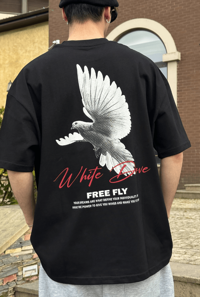 Free Fly Siyah Oversize T-shirt