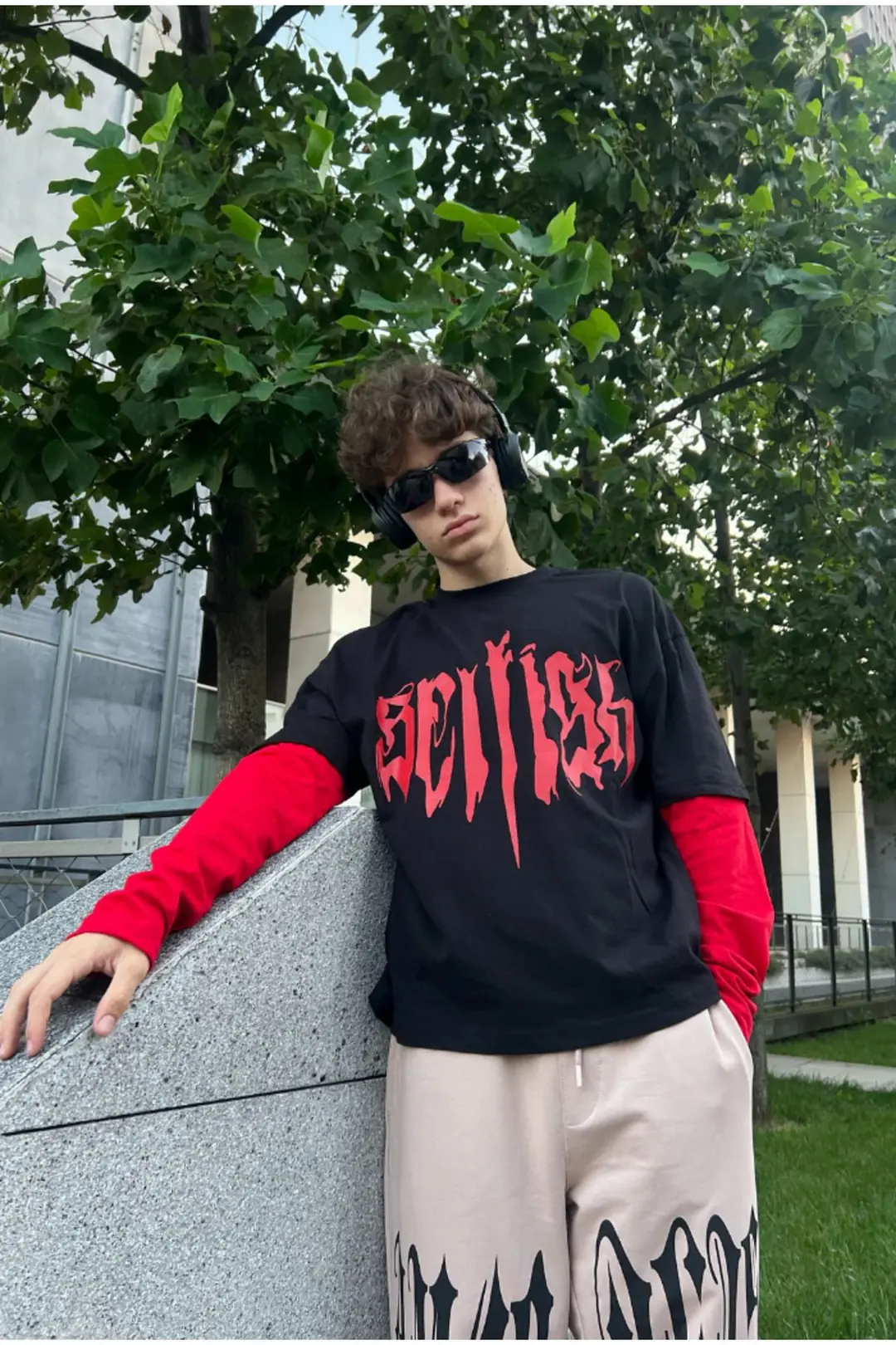 Selfish Printed Oversize Sweat