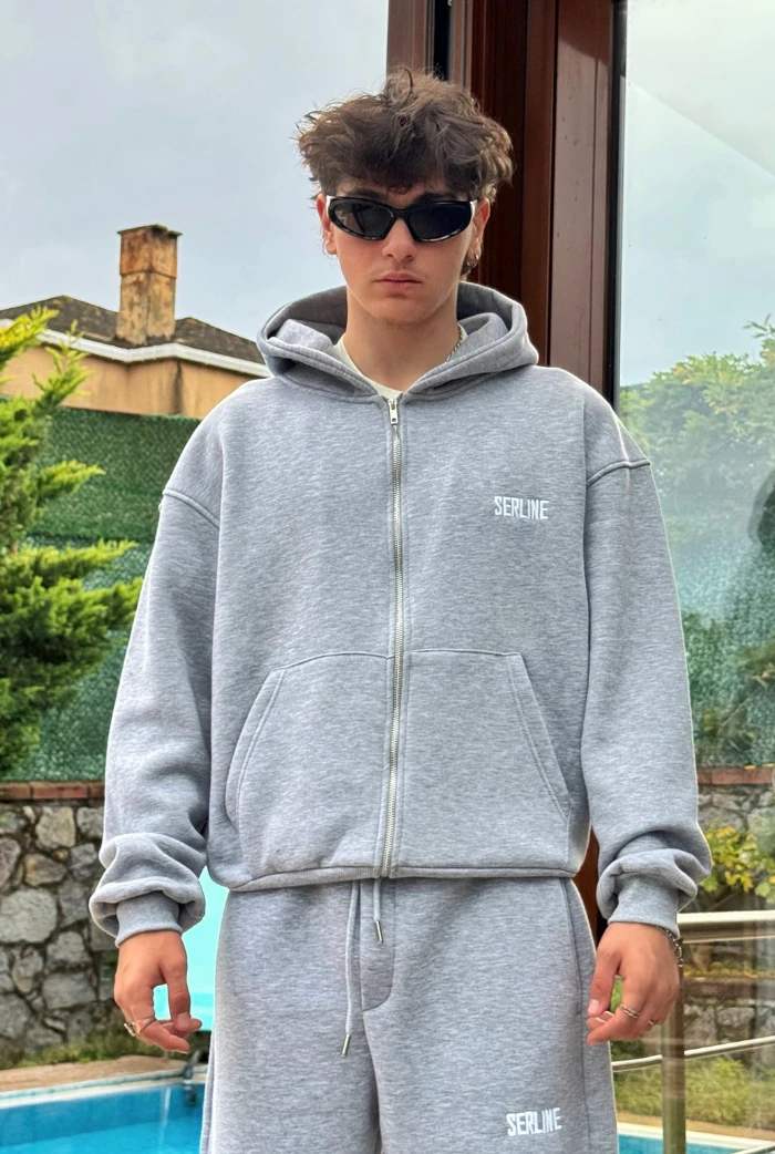 Serline Premium Oversize Zip - Gri