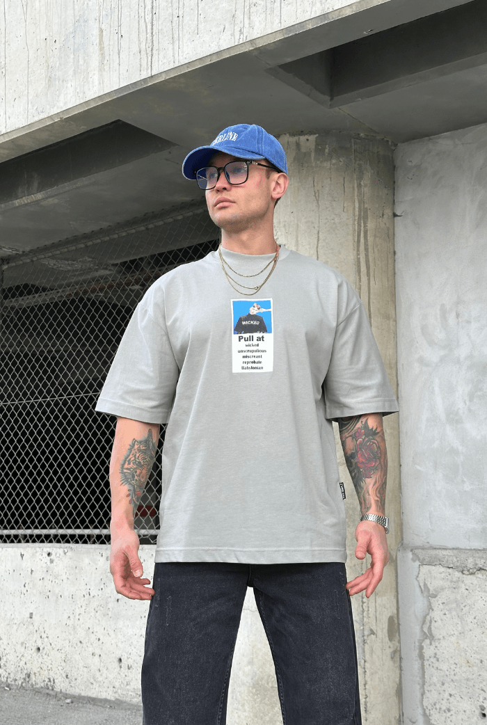 WICKED Baskılı Oversize T-shirt