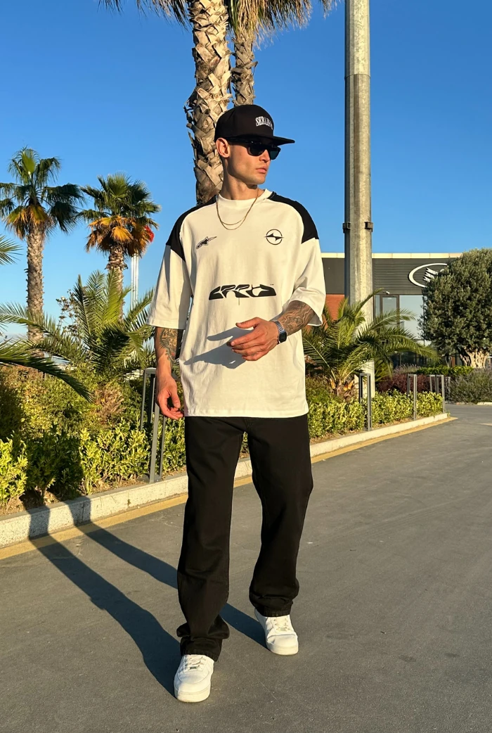 Baskılı Oversize Tişört