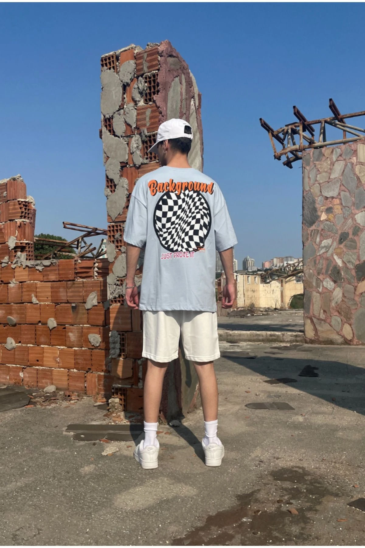 Background Bebe Mavisi Oversize T-shirt