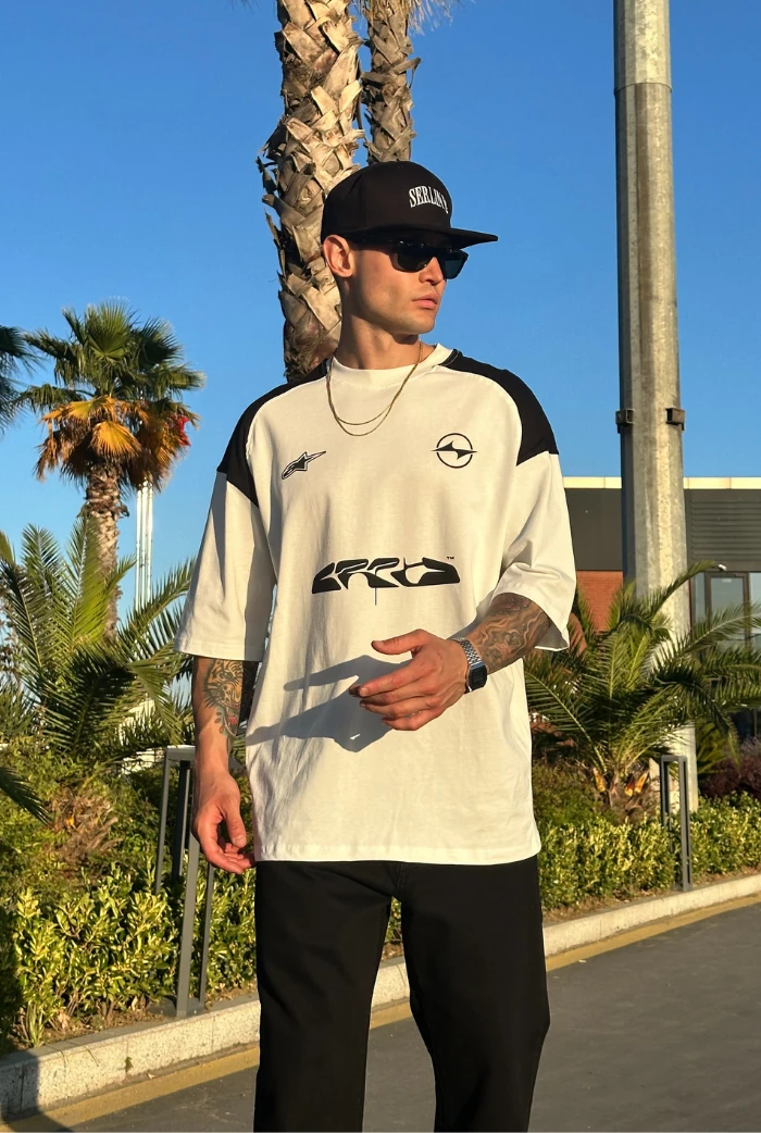 Baskılı Oversize Tişört