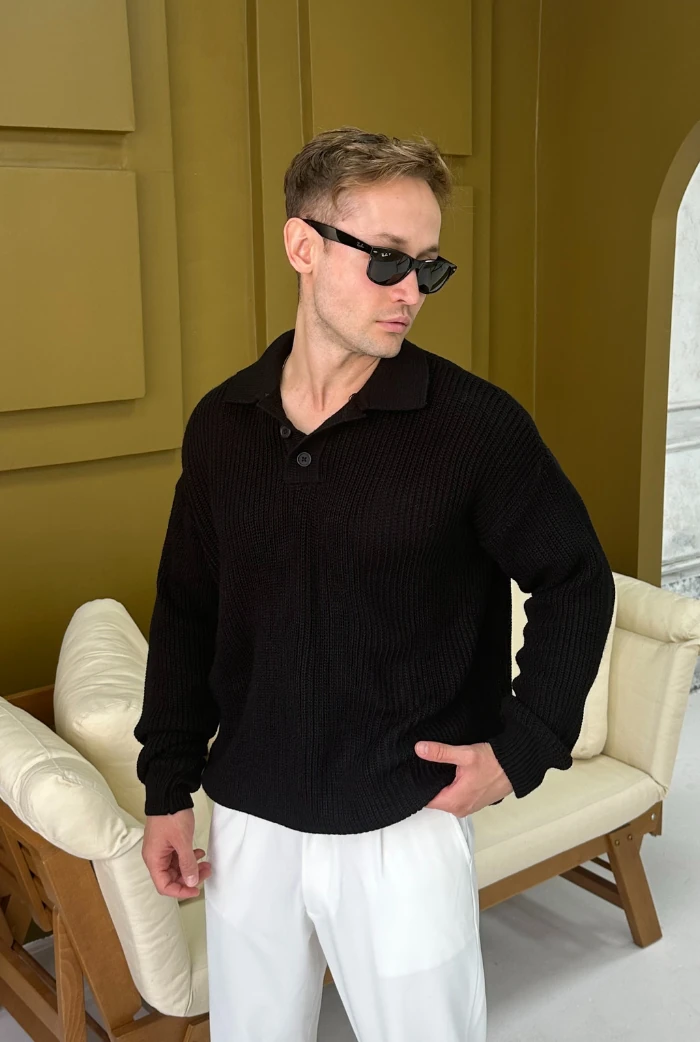 Polo Yaka Oversize Kazak