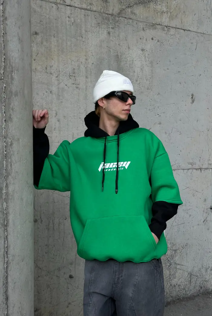 Çift Katlı Oversize Hoodie
