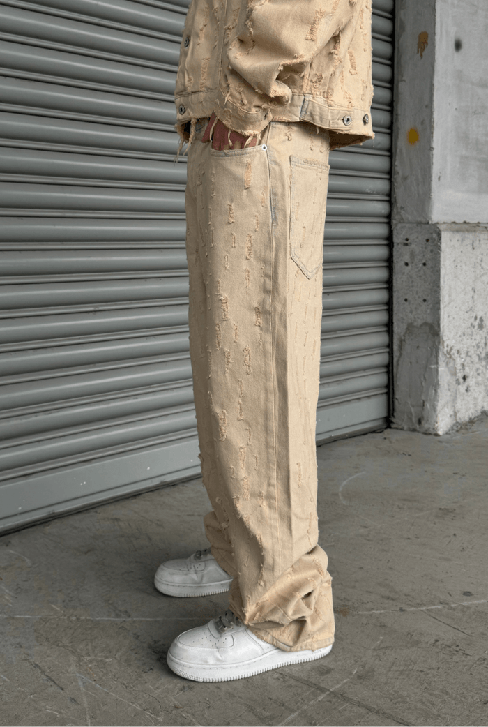 Yırtık Detay Baggy Pantolon