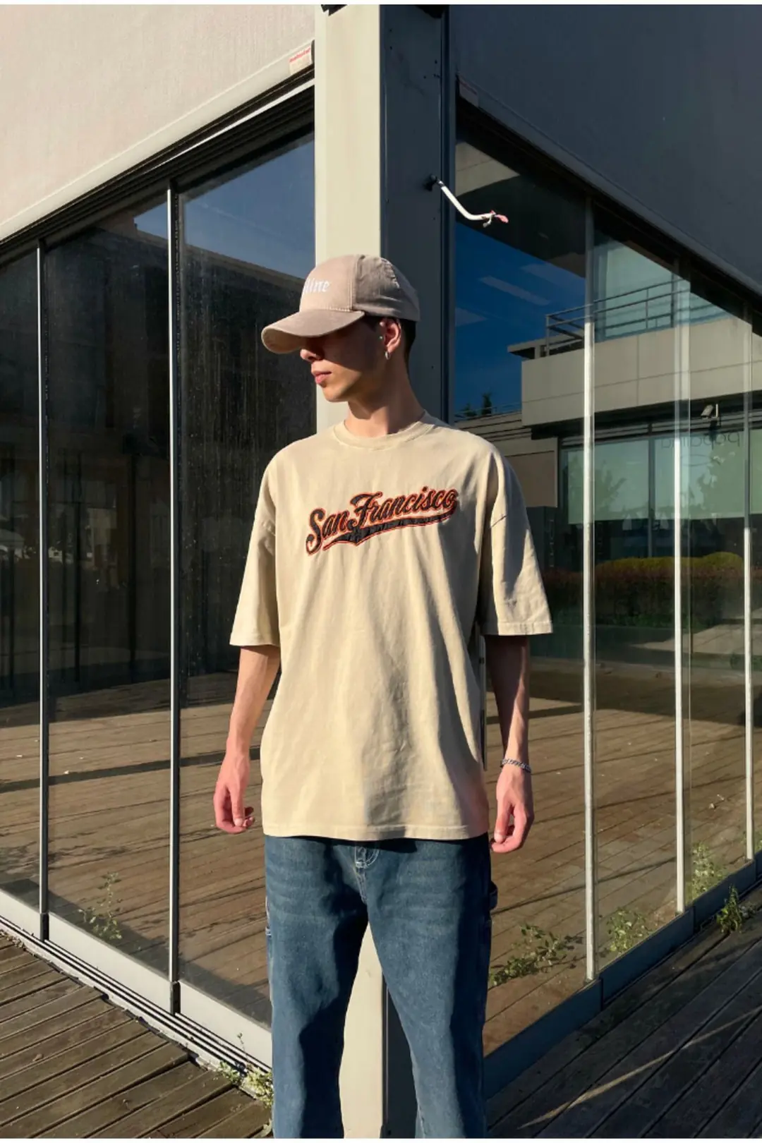 SanFrancisco Acid Wash Oversize T-shirt