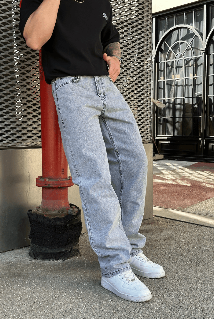 Gri Baggy Pantolon