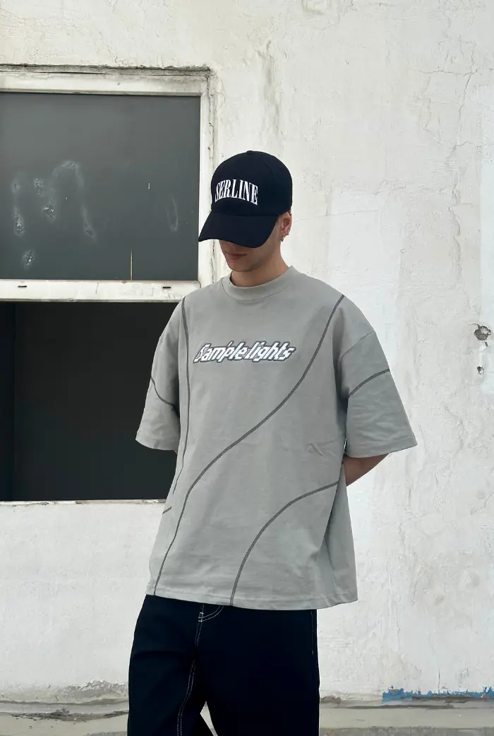 Sample Lights Nakışlı Oversize Tshirt