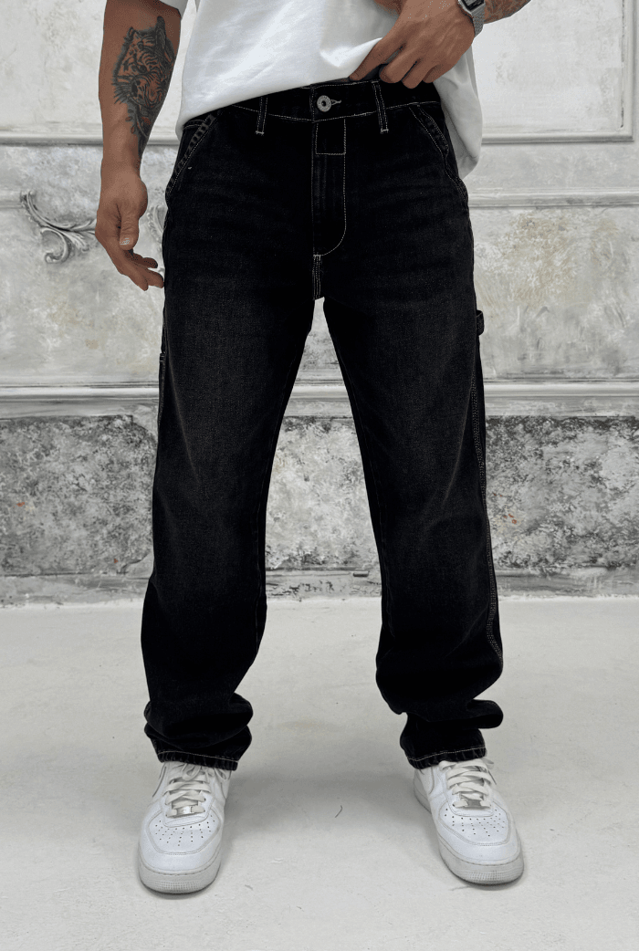 Ters Dikiş Detay Baggy Pantolon
