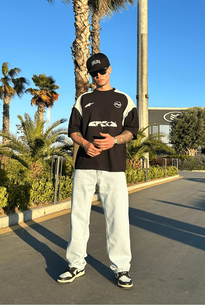 Baskılı Oversize Tişört