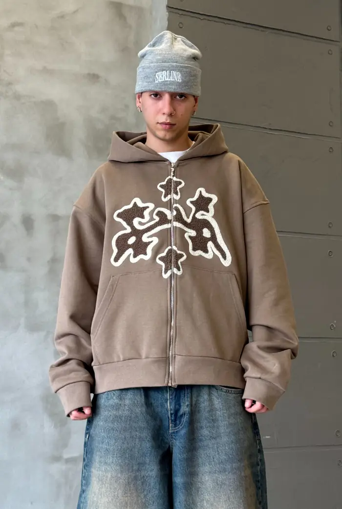 Süzene Nakış Oversize Zip