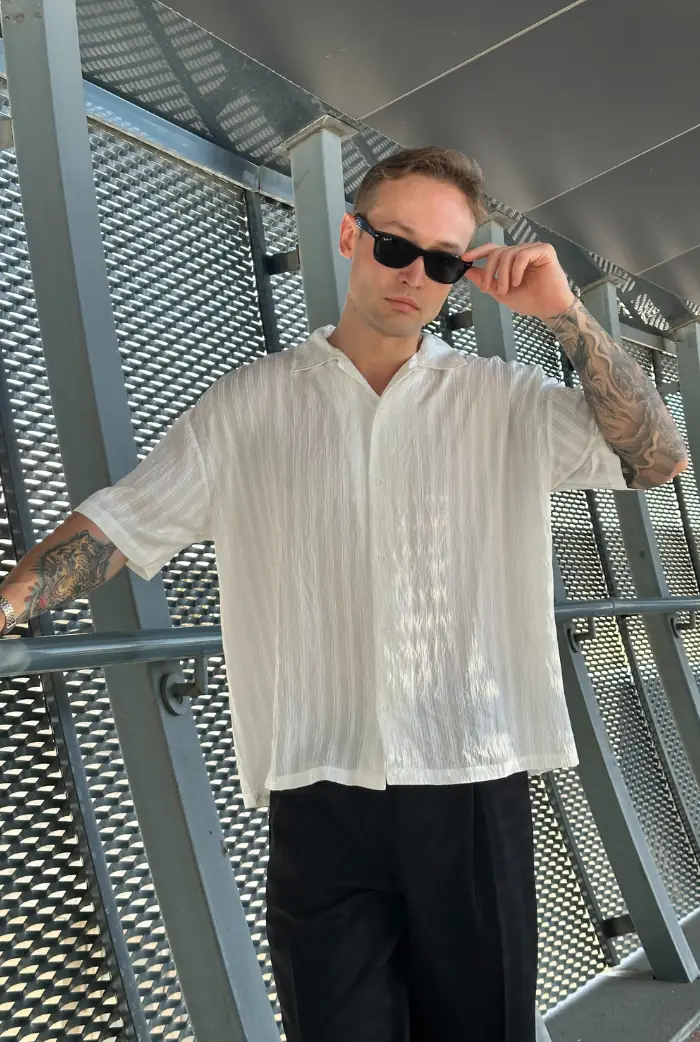 Basic Oversize Kısa Kollu Gömlek