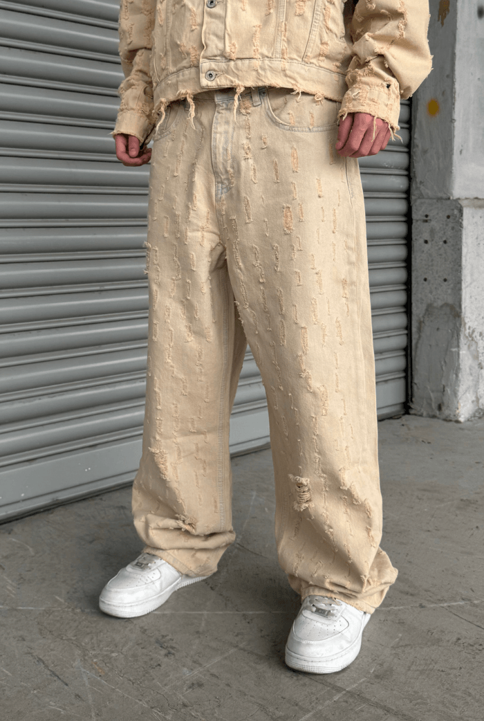 Yırtık Detay Baggy Pantolon
