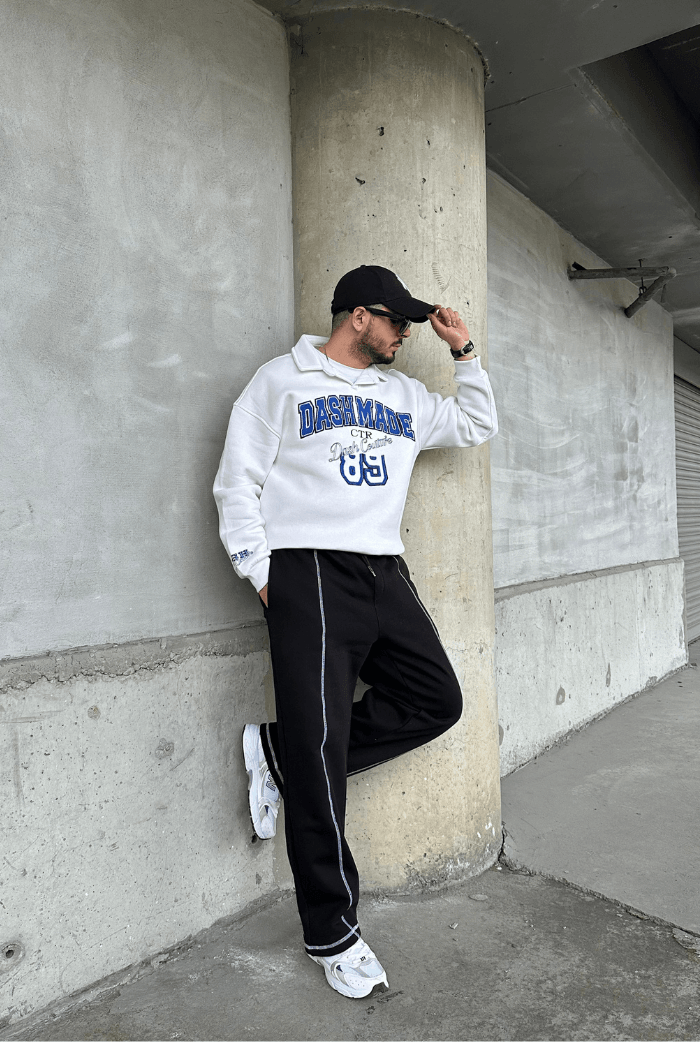 NFS Baskılı Dikiş Detalı Baggy Eşofman 