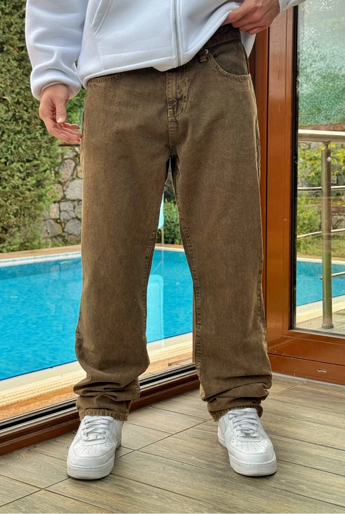 Kahverengi Baggy Pantolon