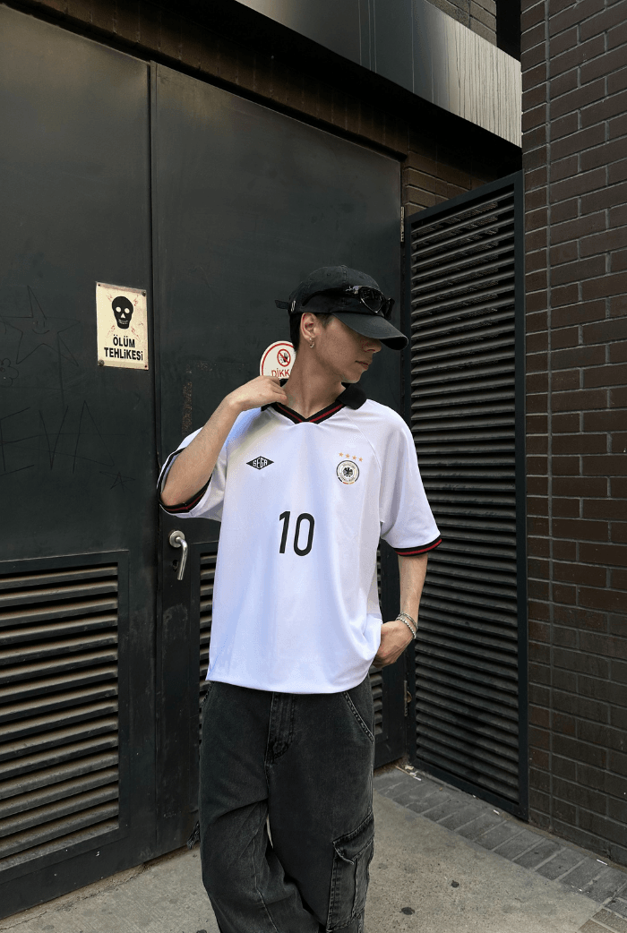 Germany Jersey Polo Yaka Premium T-shirt